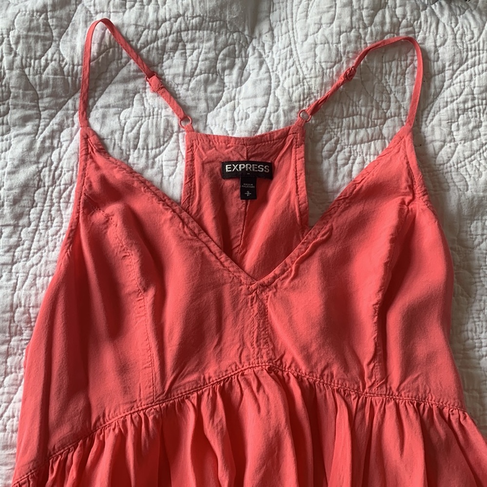 Pink Express Babydoll Flounce Tank - Picture 3 of 4